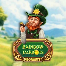 Rainbow Jackpots Megaways game by Red Tiger Gaming – logo hosted on Fugu Casino