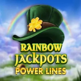 Rainbow Jackpots Power Lines logo – Jackpots by Red Tiger Gaming at Fugu Casino