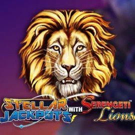 Play the Stellar Jackpots with Serengeti Lions slot by Lightning Box Game on Fugu Casino